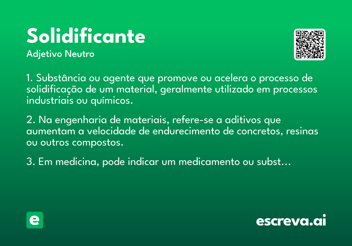 solidificante