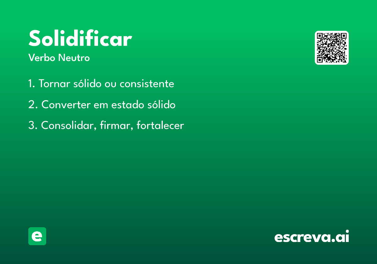 solidificar