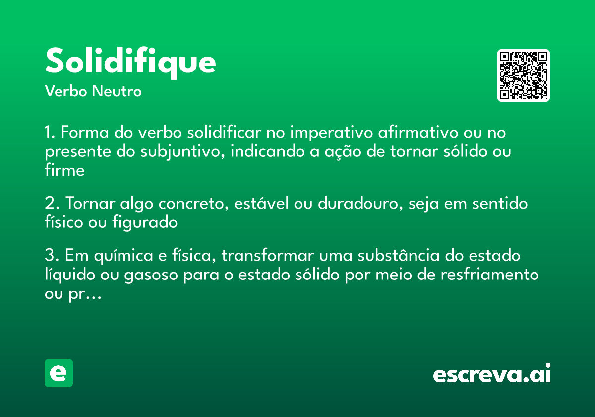 solidifique