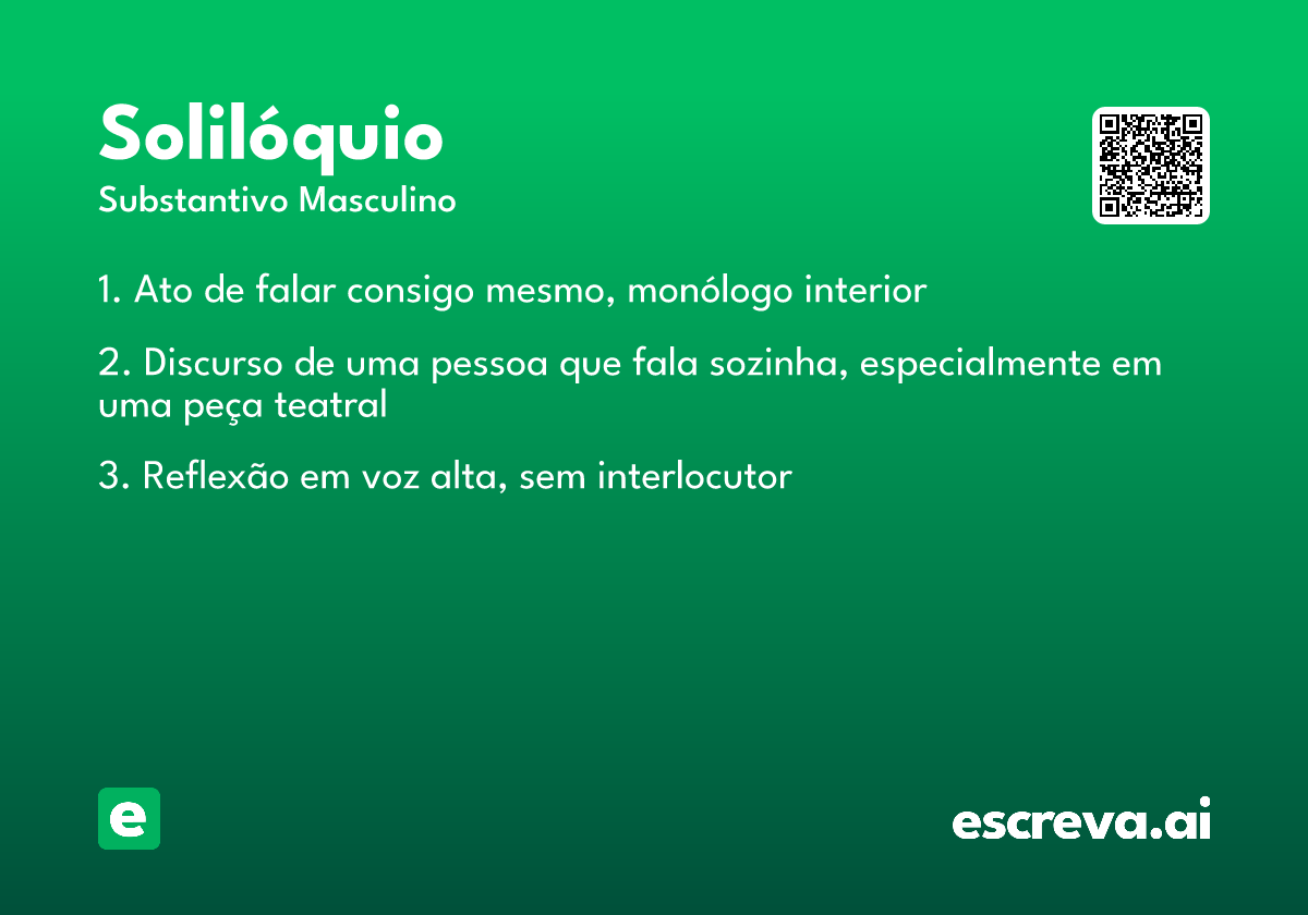 solilóquio