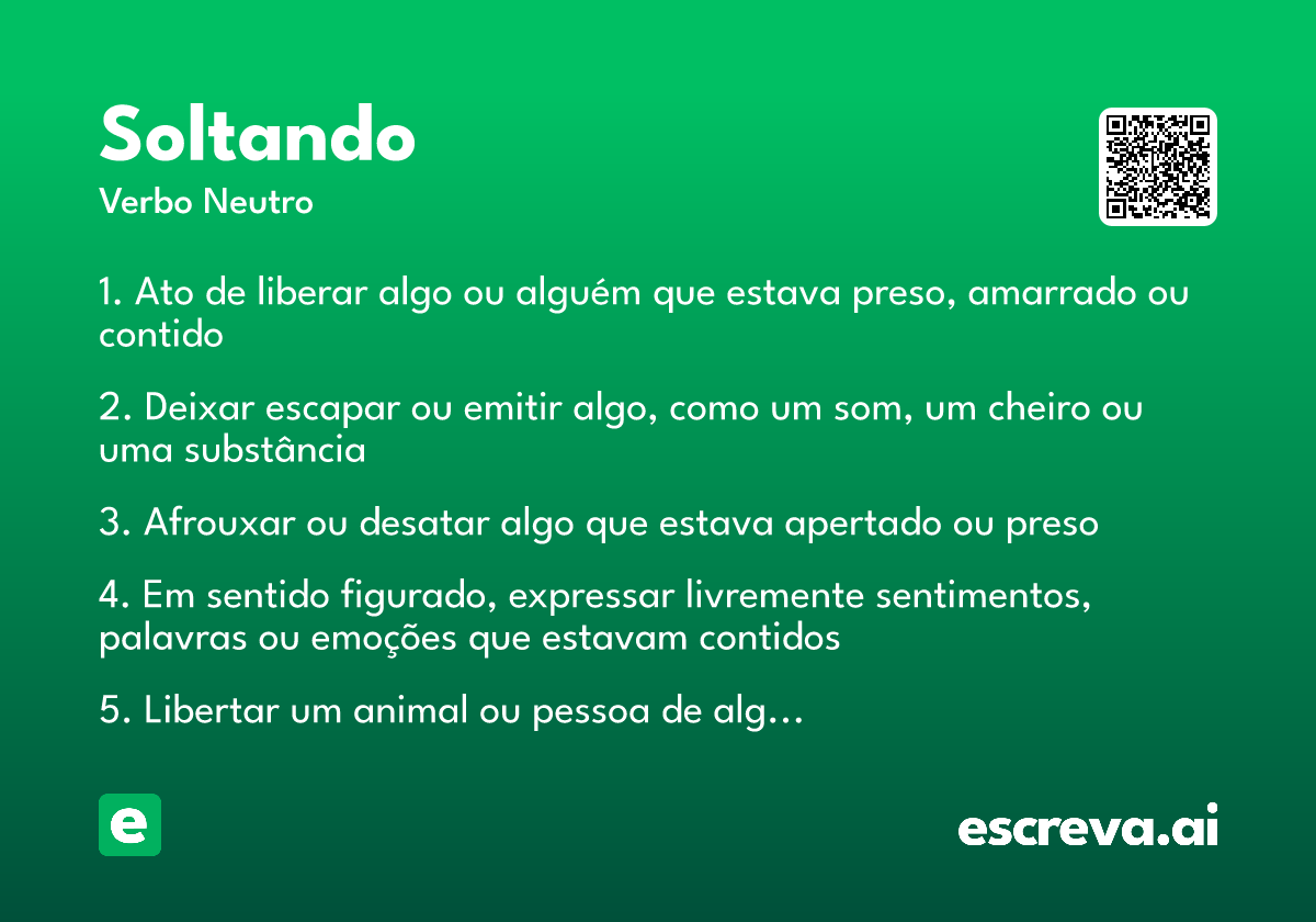 soltando