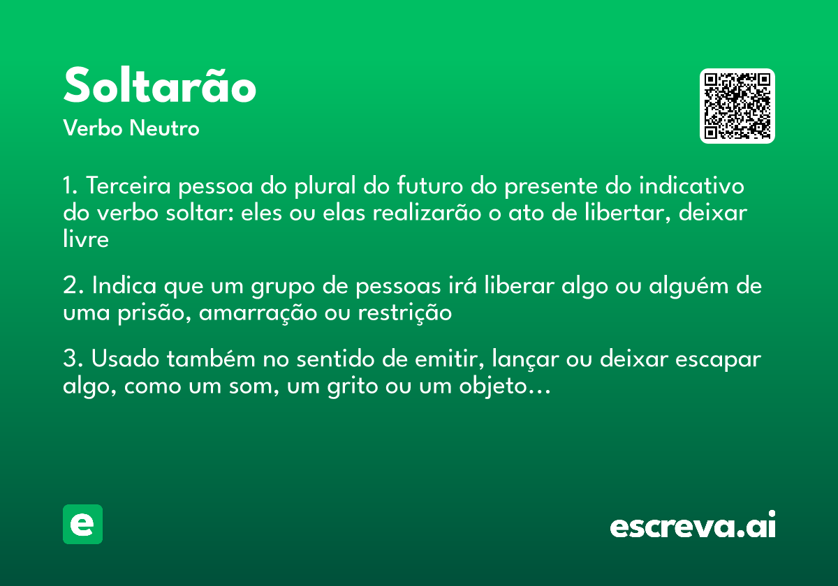 soltarão