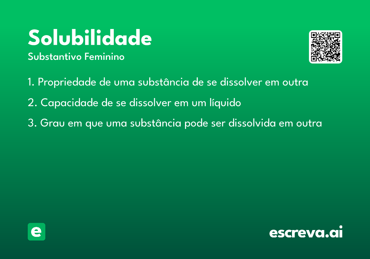solubilidade