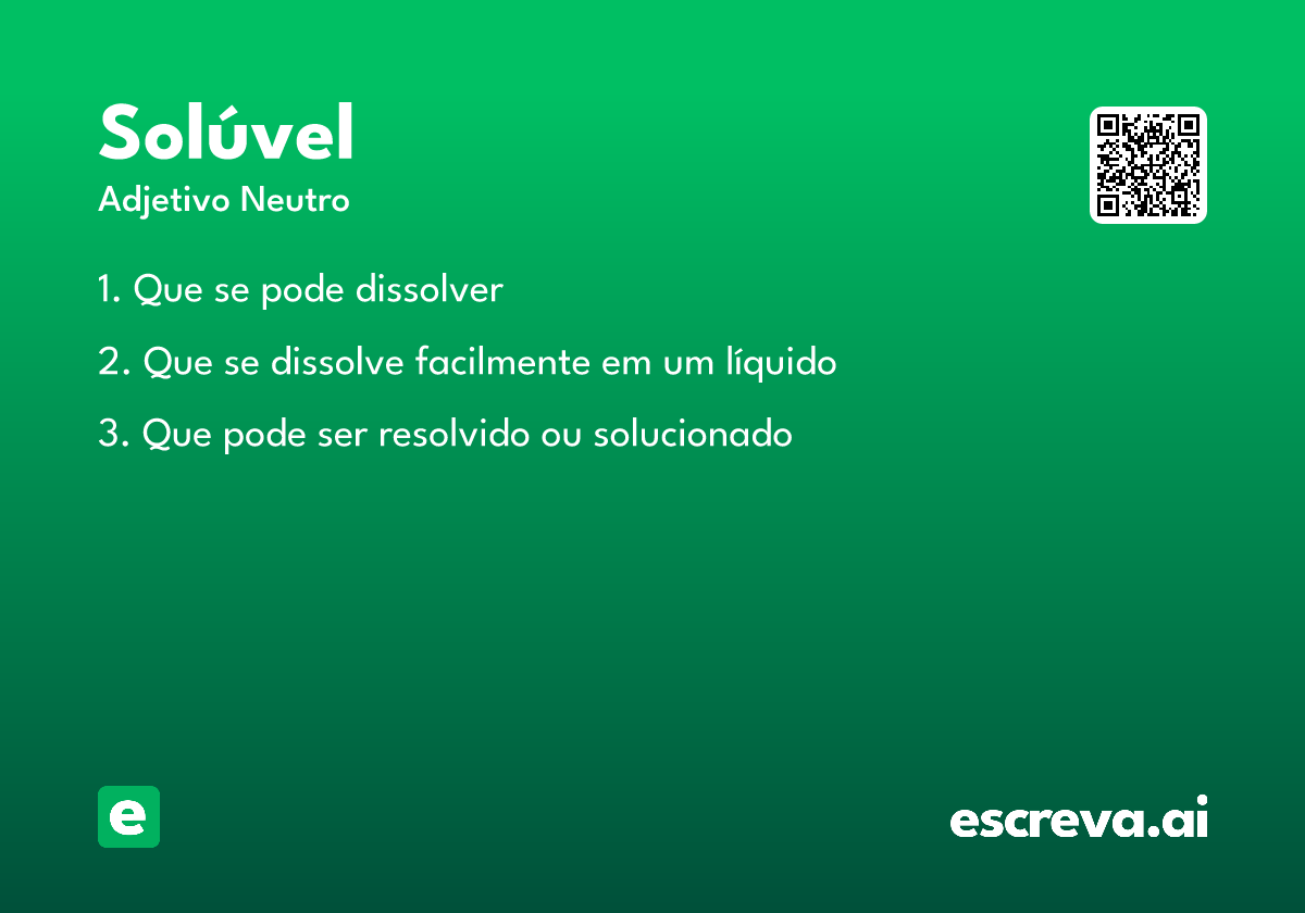 solúvel