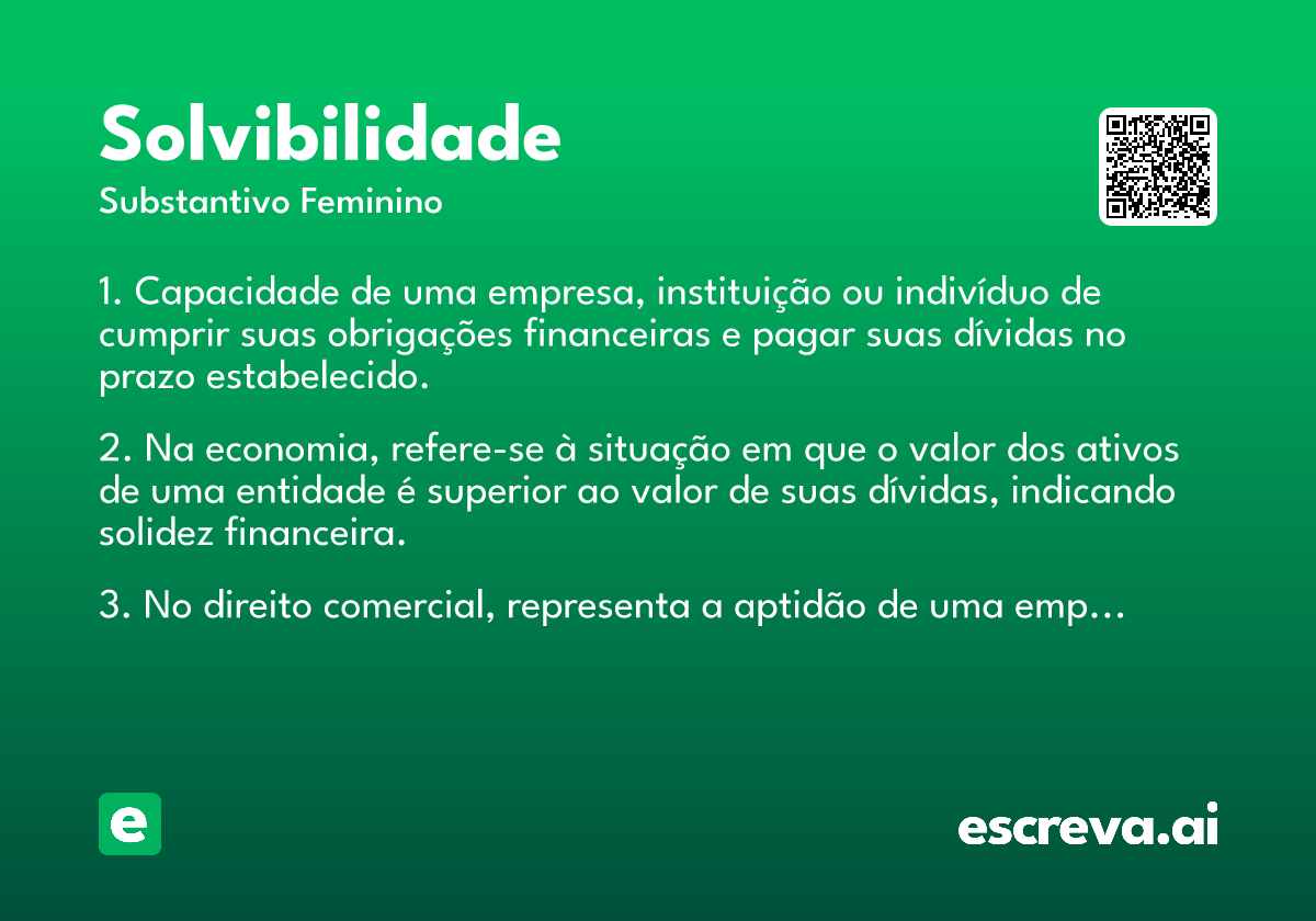 solvibilidade