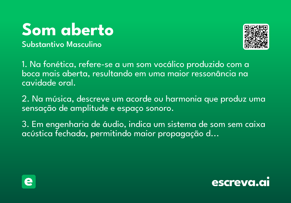 som aberto