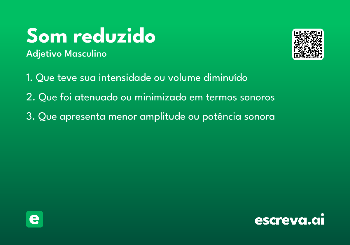 som reduzido
