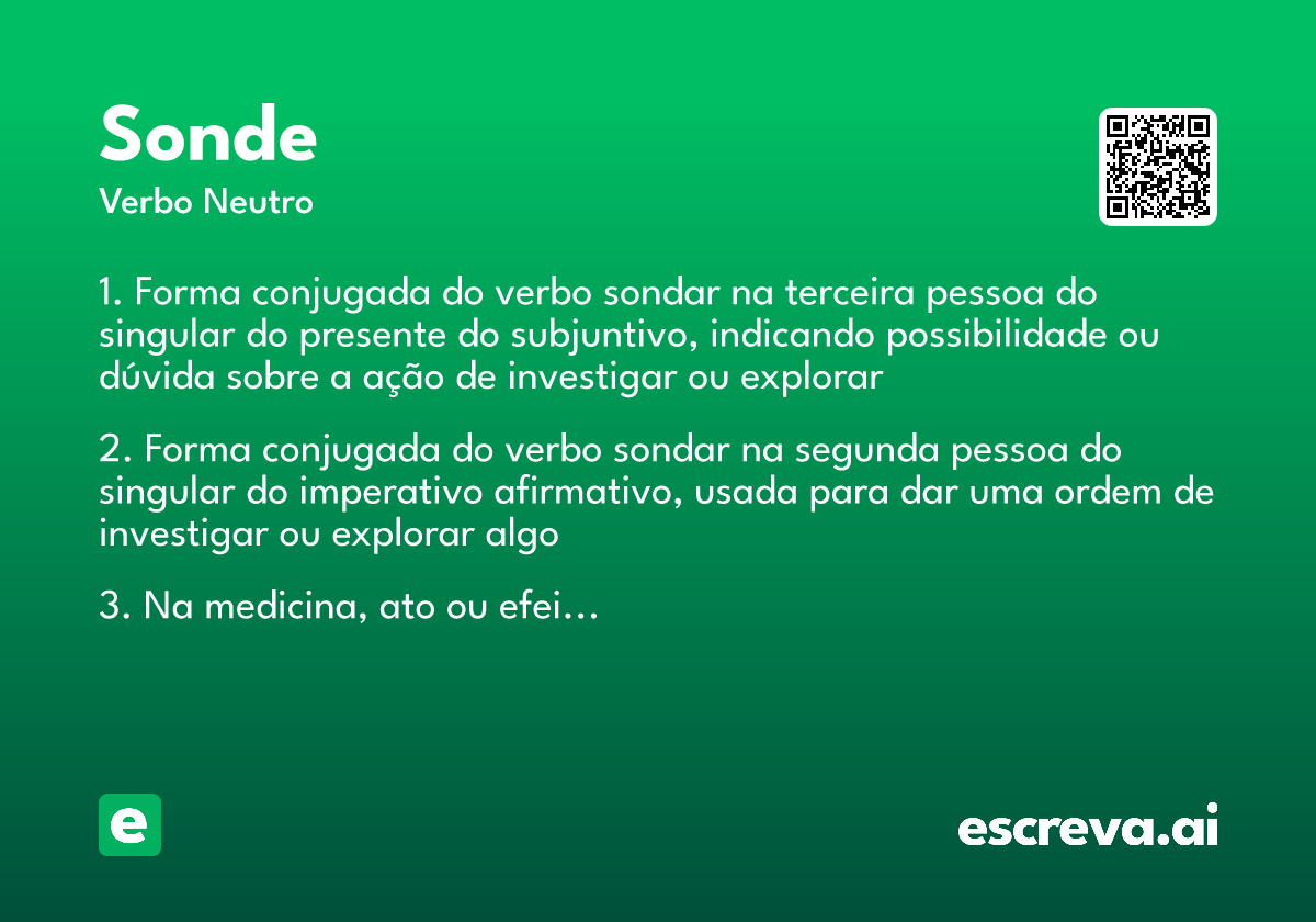 sonde