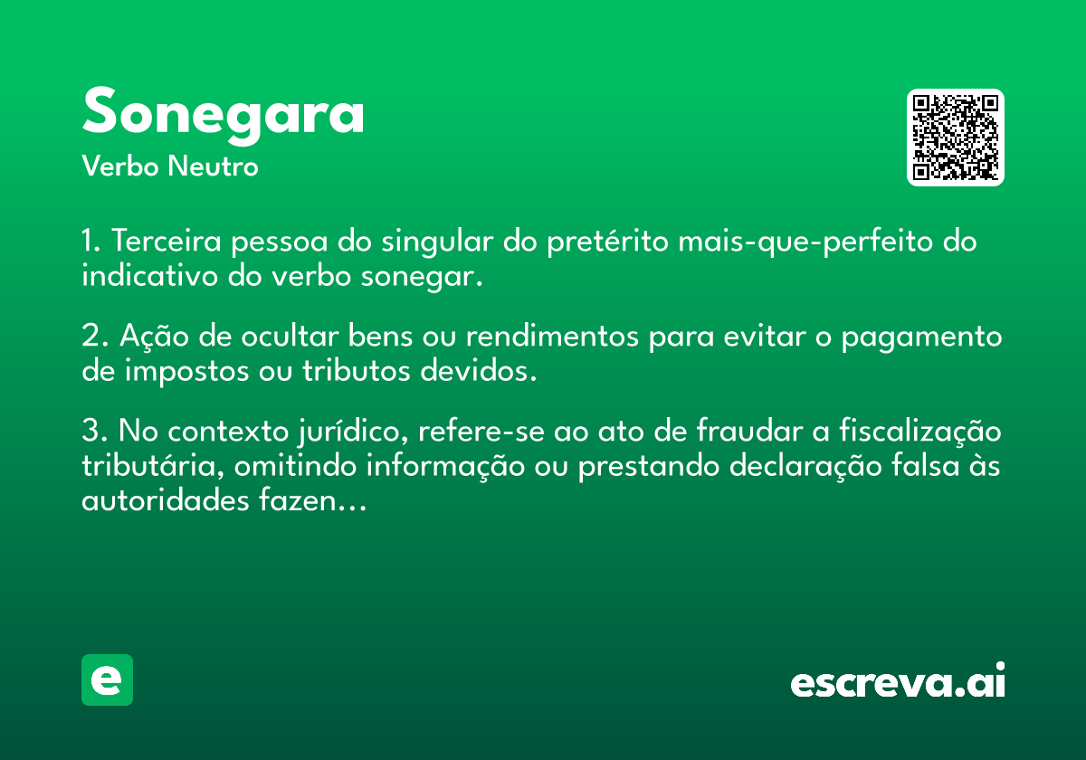 sonegara