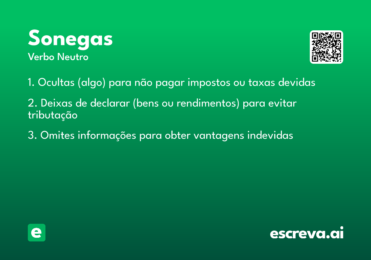 sonegas