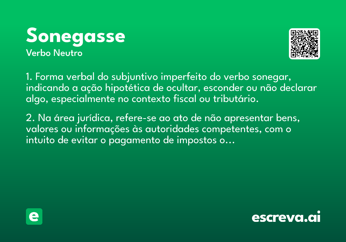 sonegasse