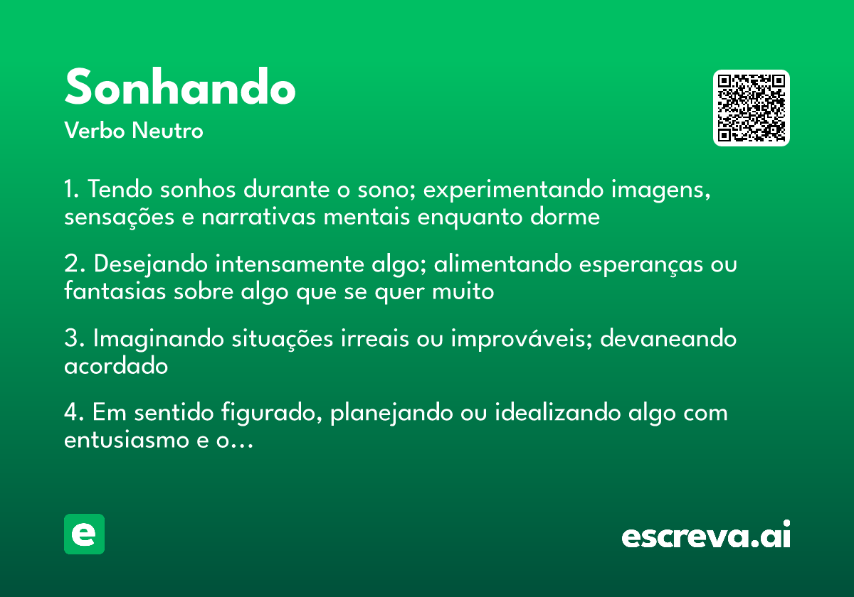 sonhando