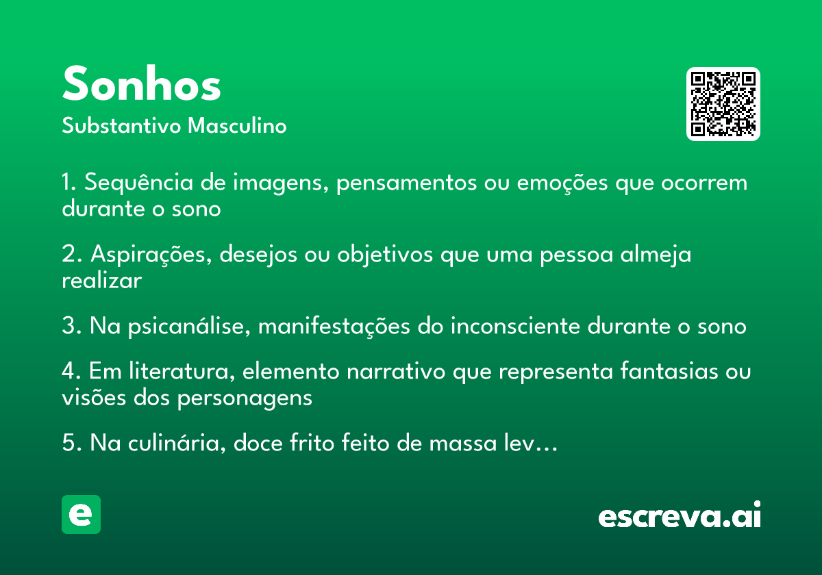 sonhos