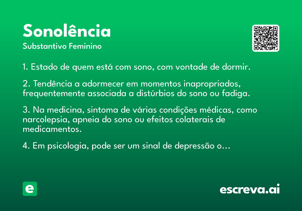 sonolência