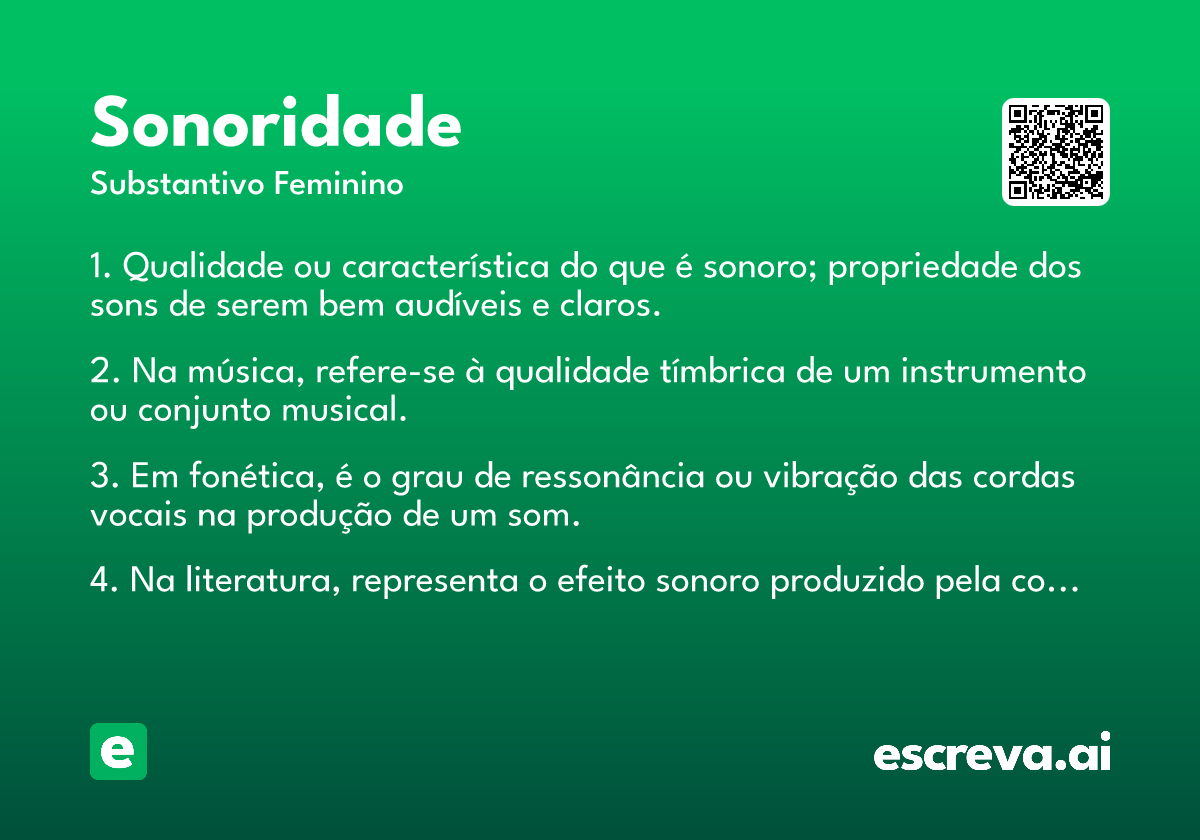 sonoridade