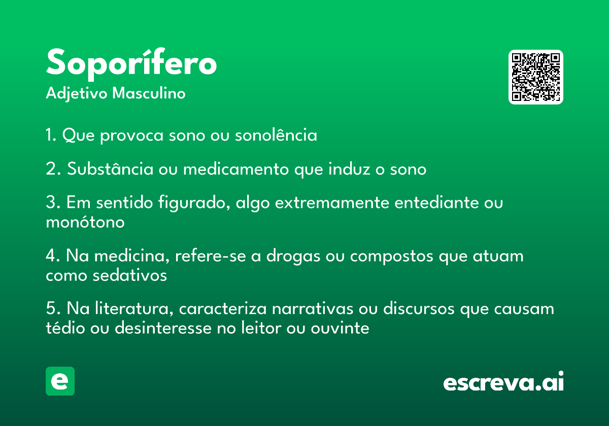 soporífero