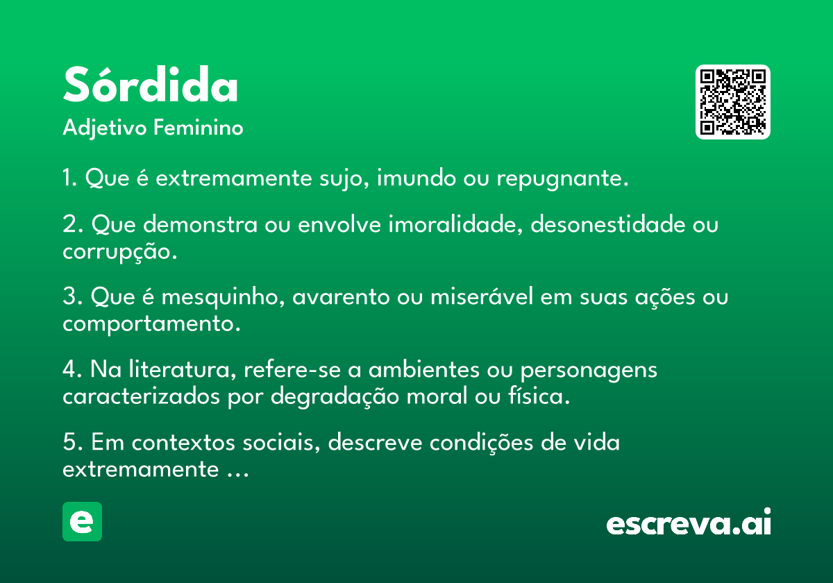 sórdida