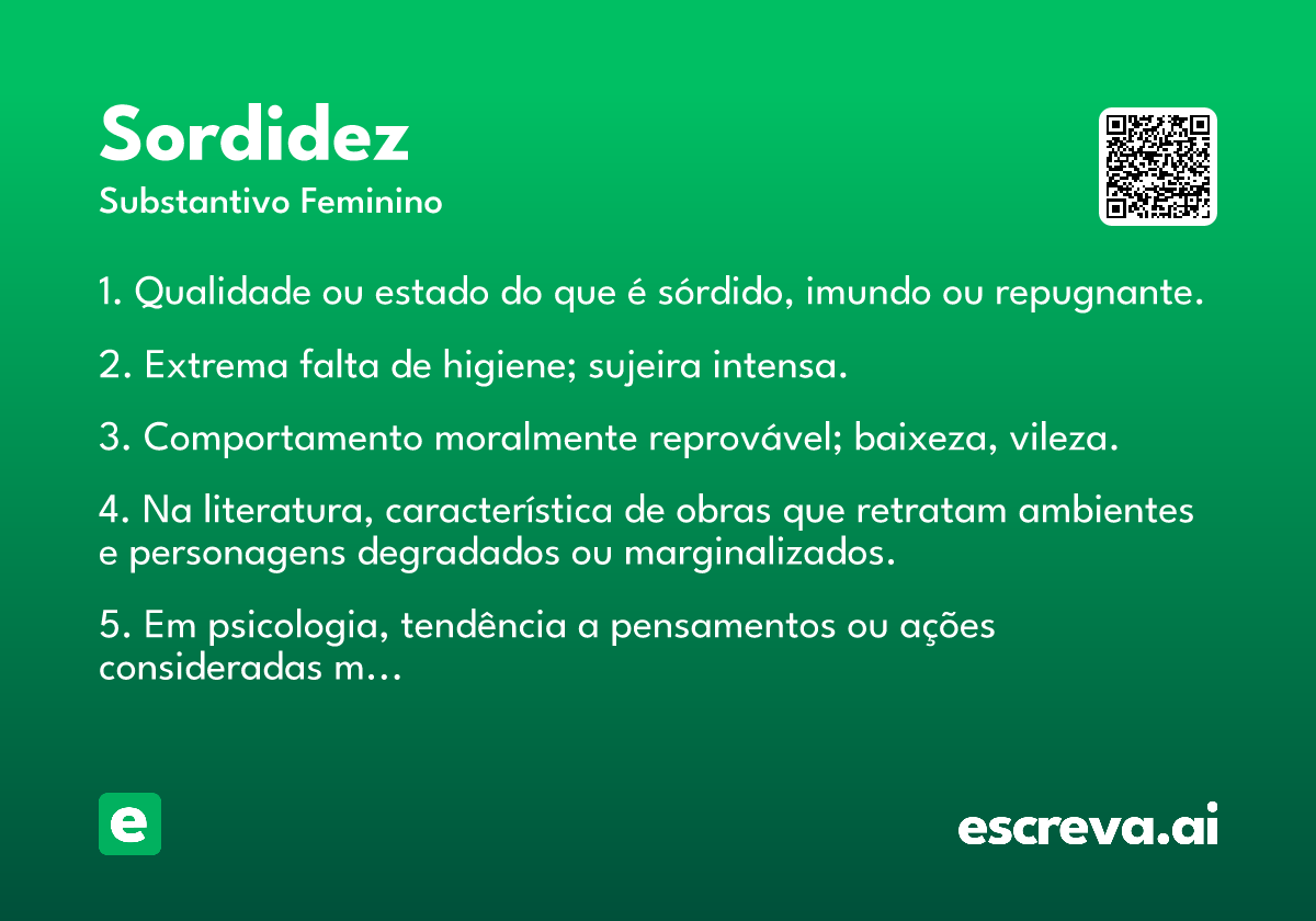 sordidez