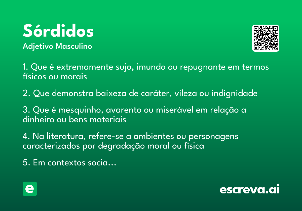 sórdidos