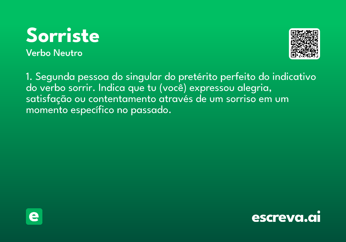 sorriste