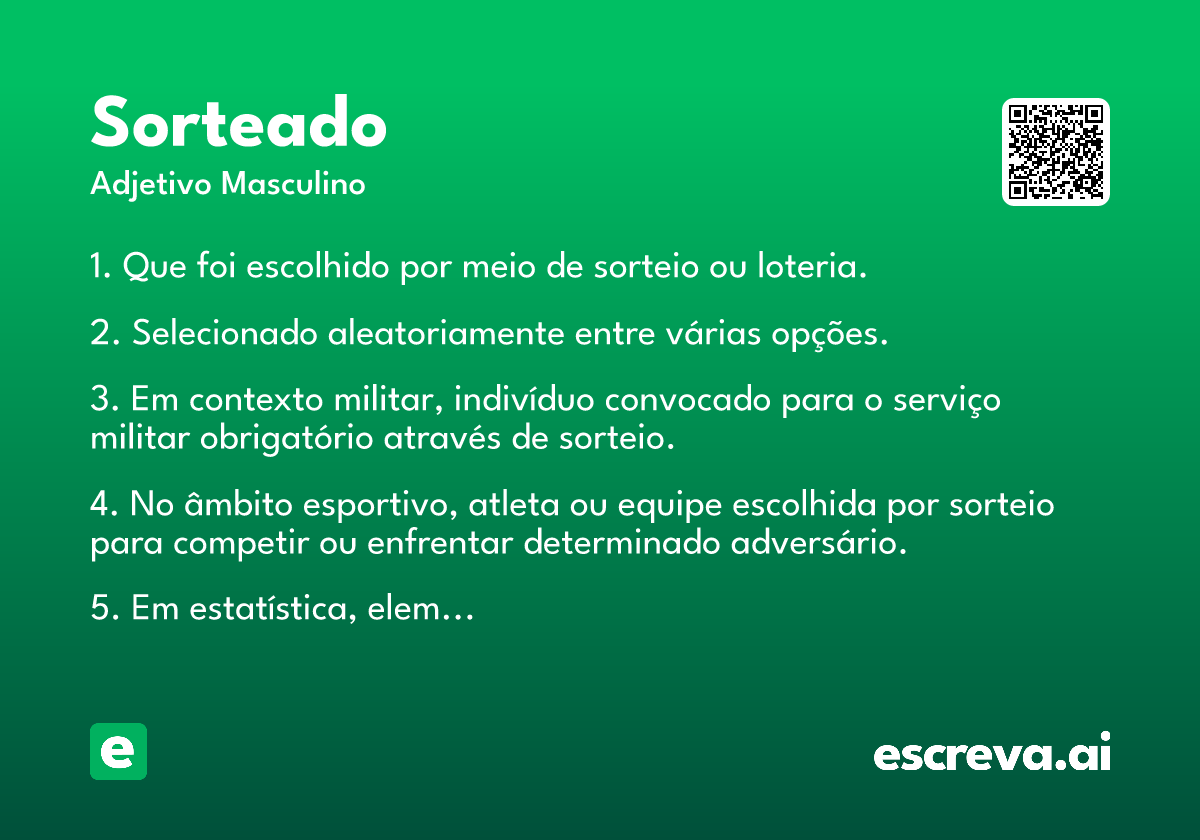 sorteado