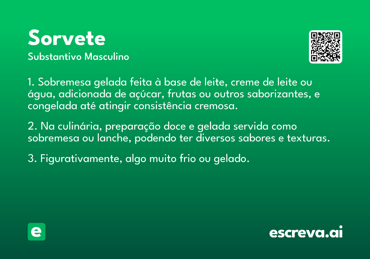 sorvete