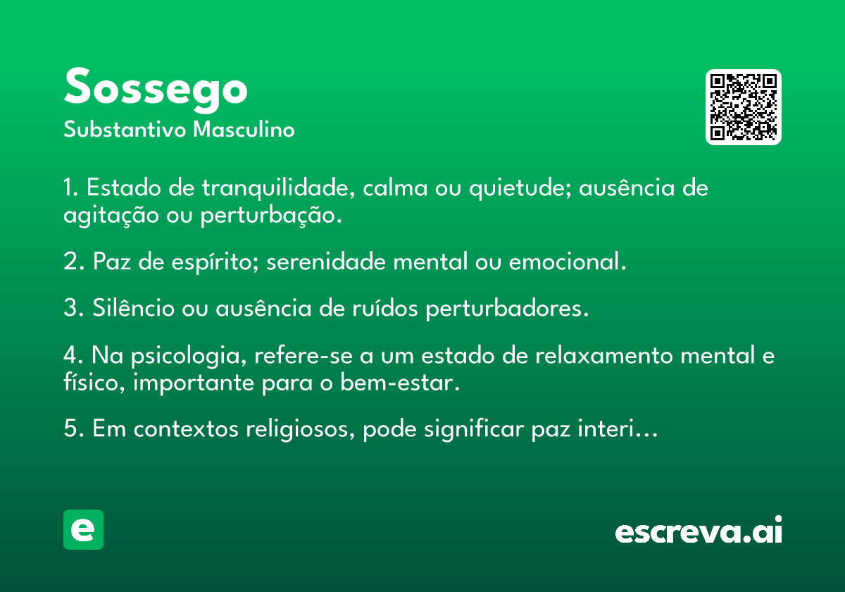 sossego