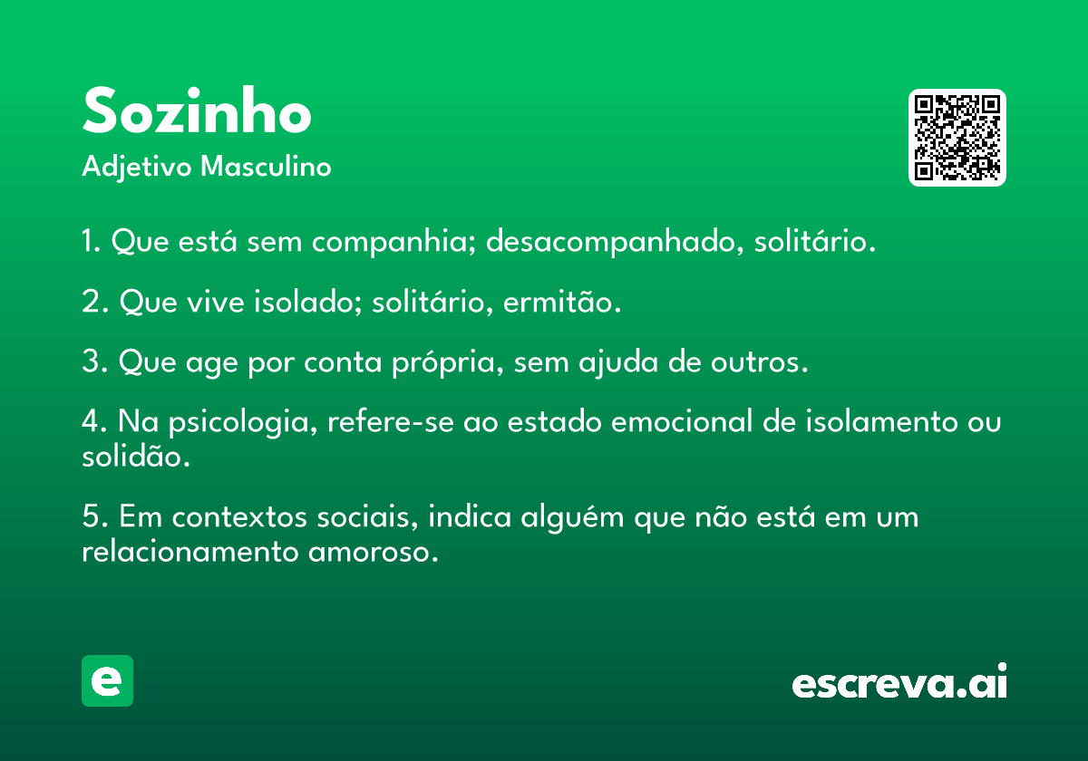 sozinho