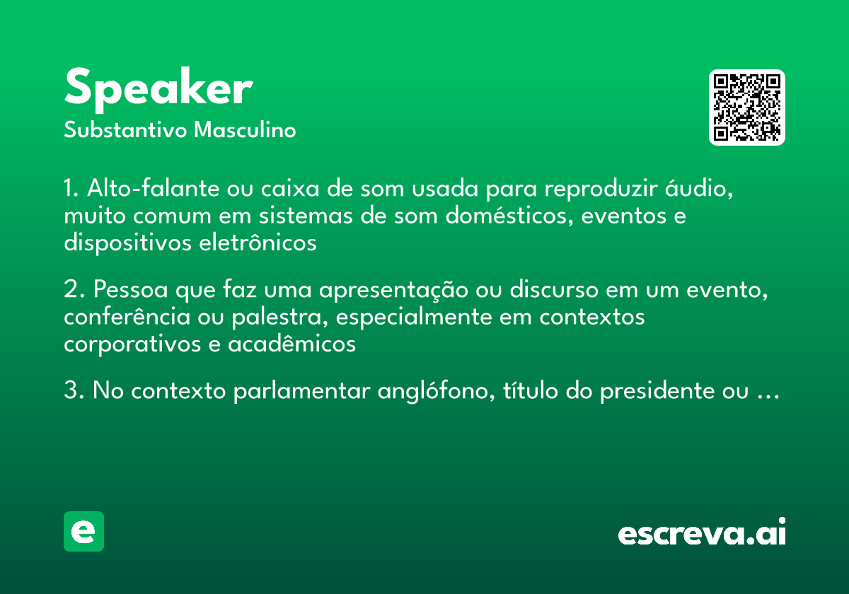 speaker