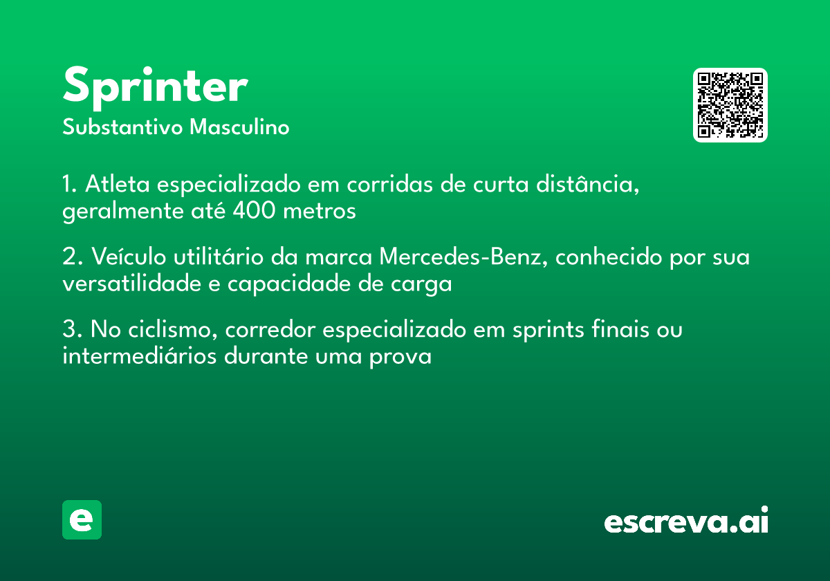 sprinter