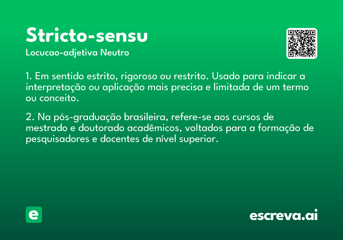 stricto-sensu