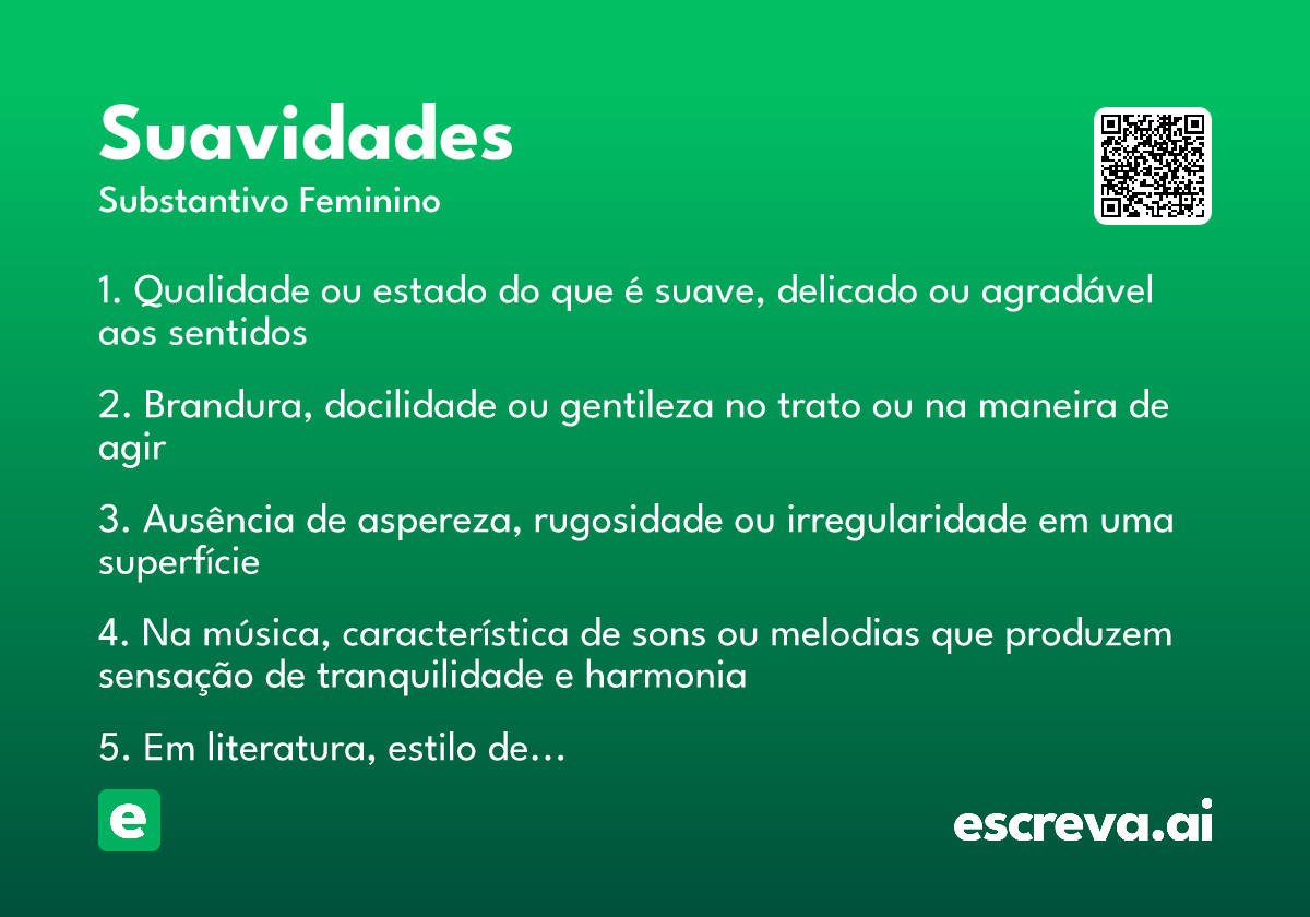 suavidades
