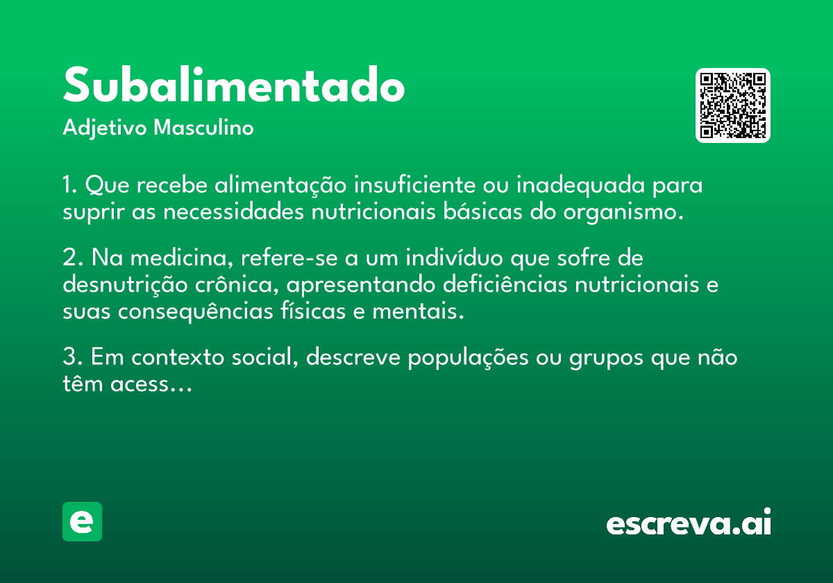 subalimentado
