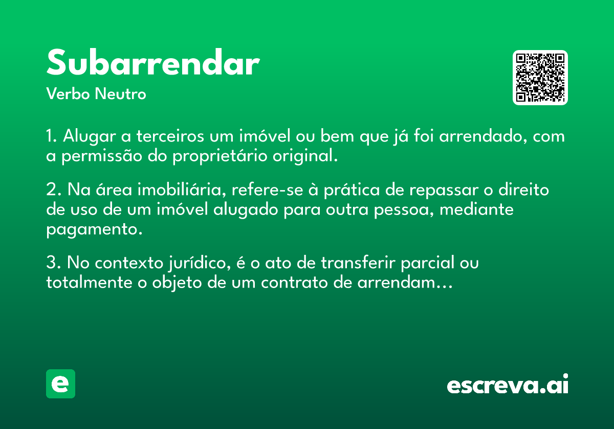 subarrendar