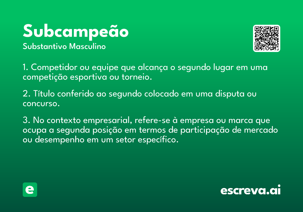 subcampeão