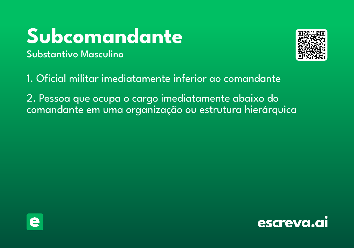subcomandante