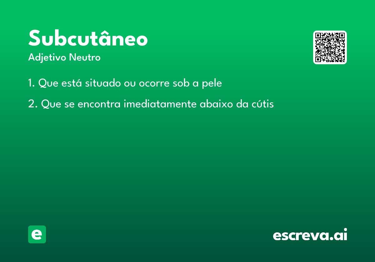 subcutâneo