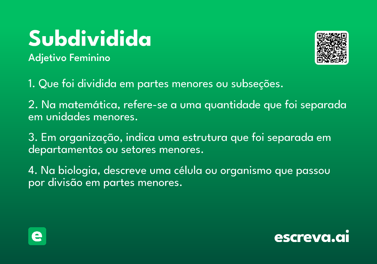 subdividida