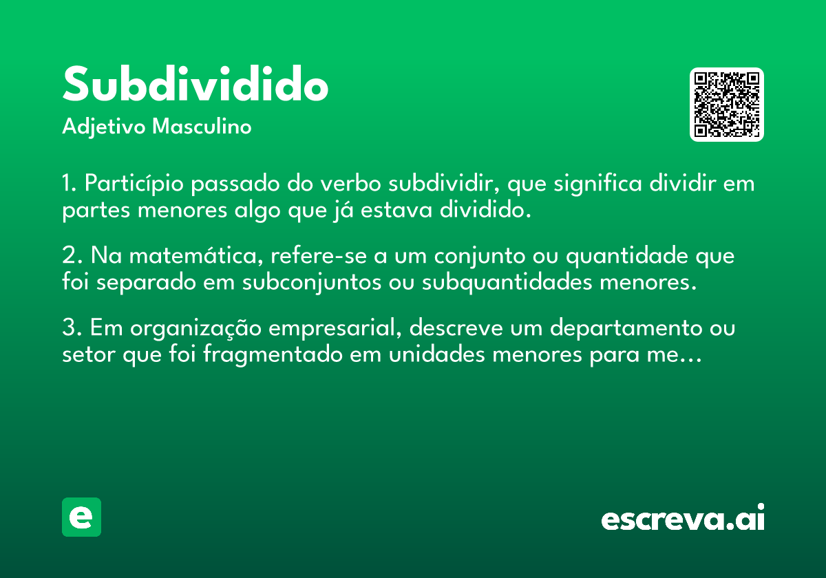 subdividido