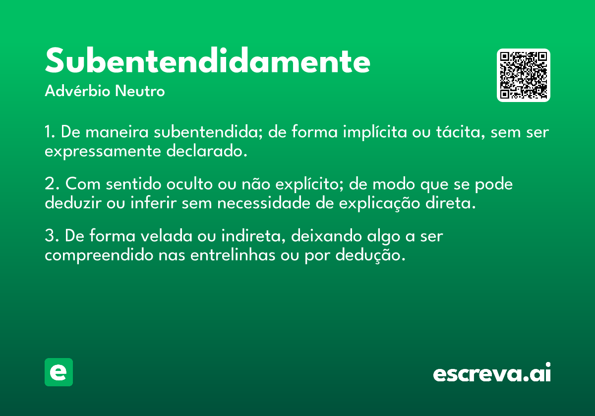subentendidamente