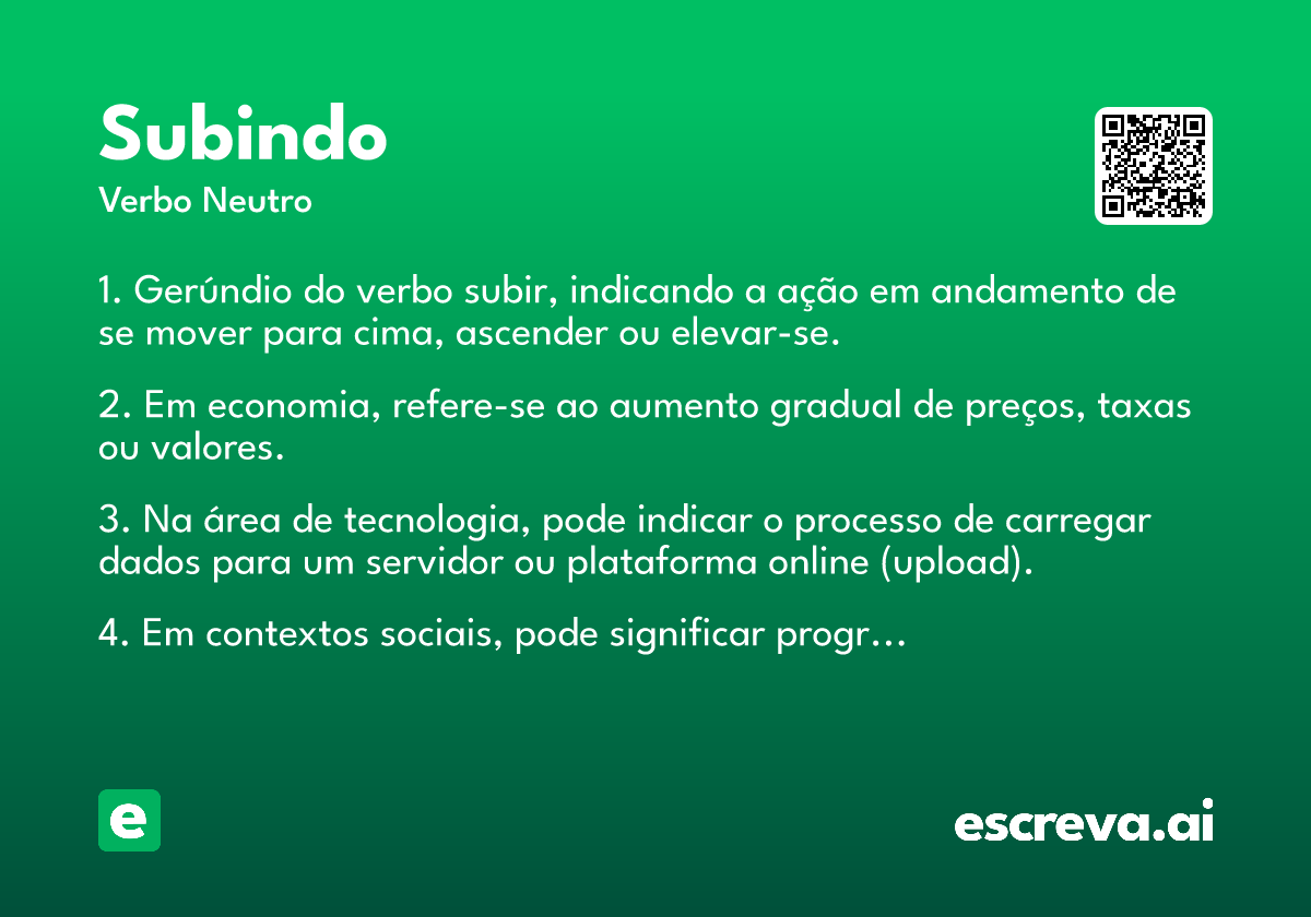 subindo