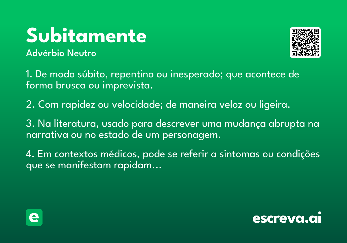 subitamente