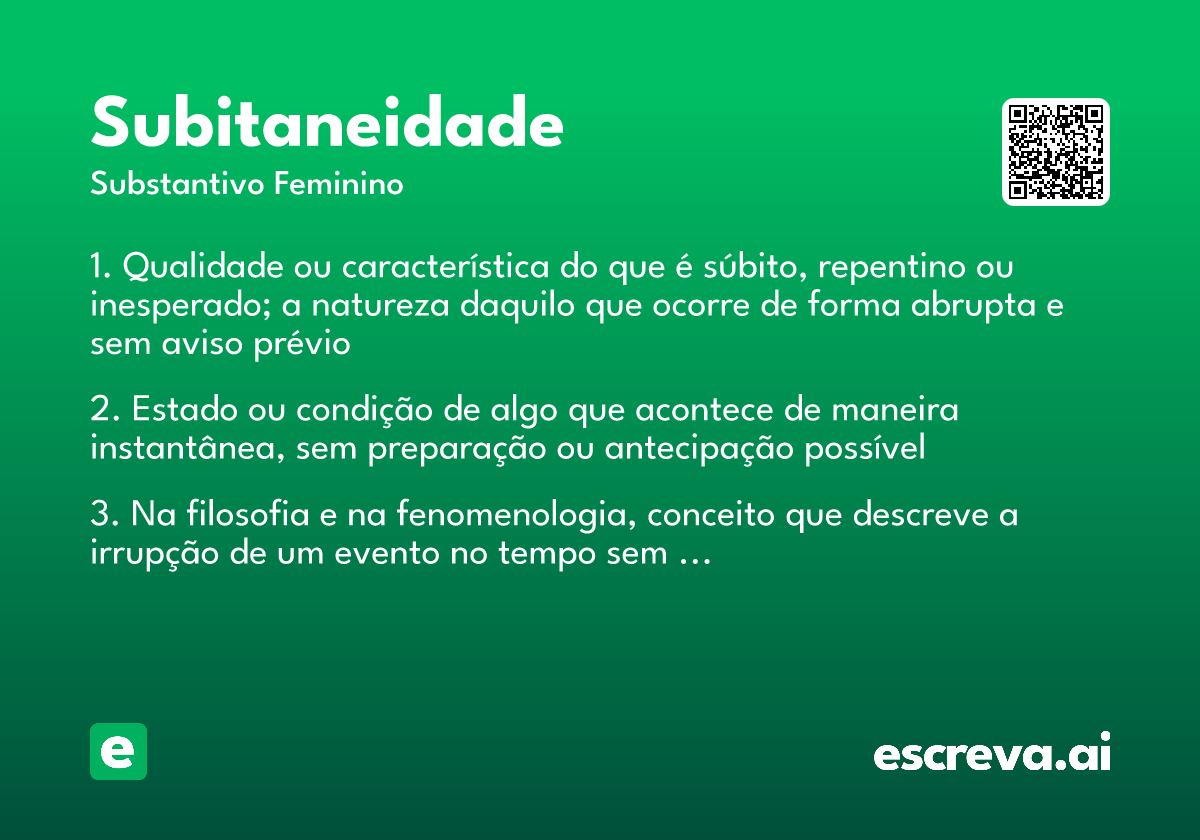 subitaneidade