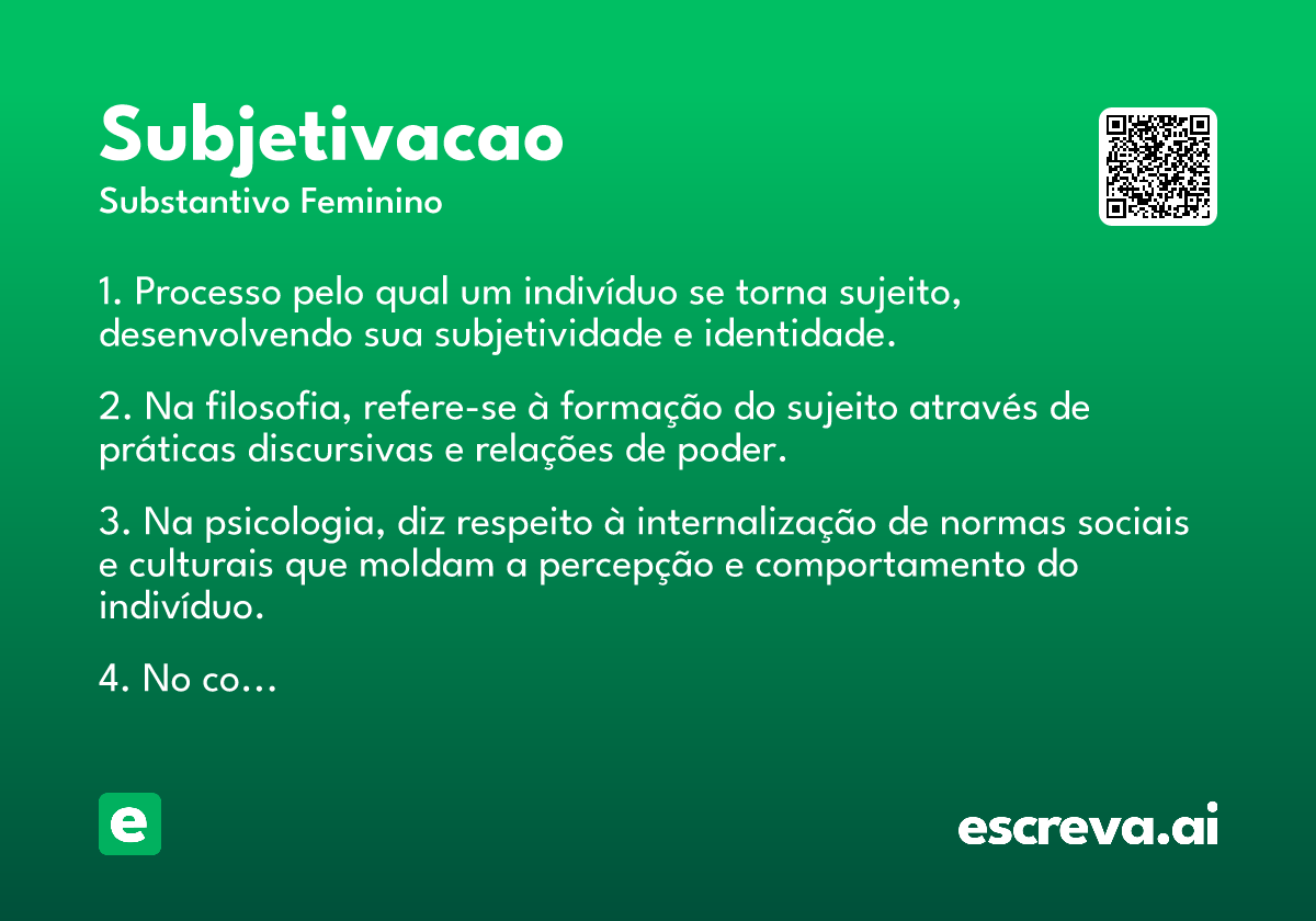 subjetivacao