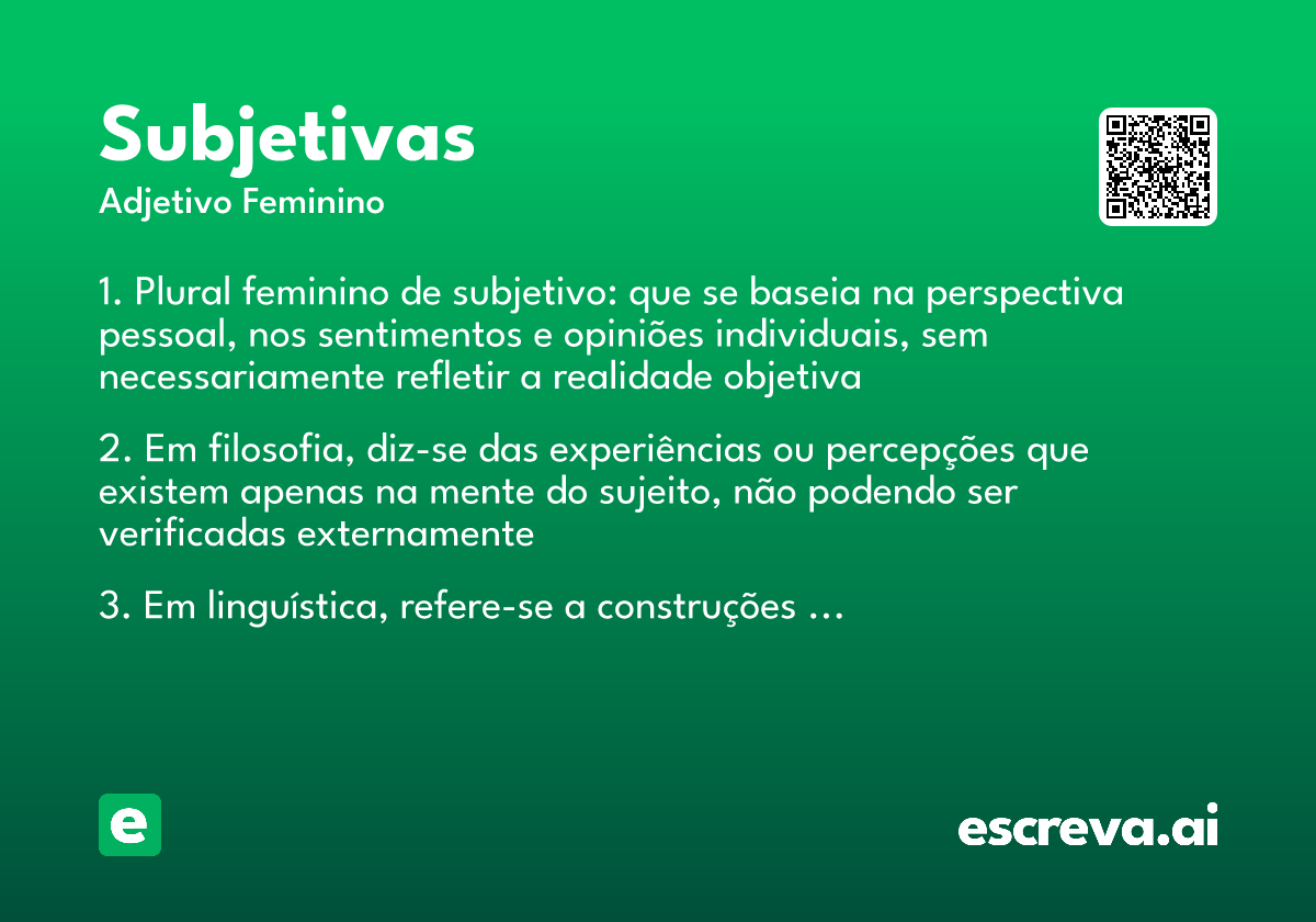 subjetivas