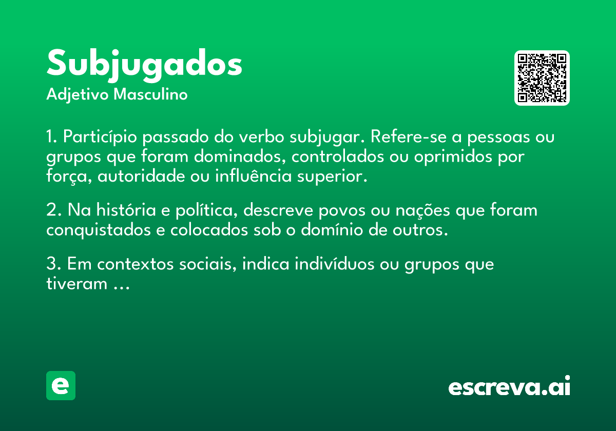 subjugados