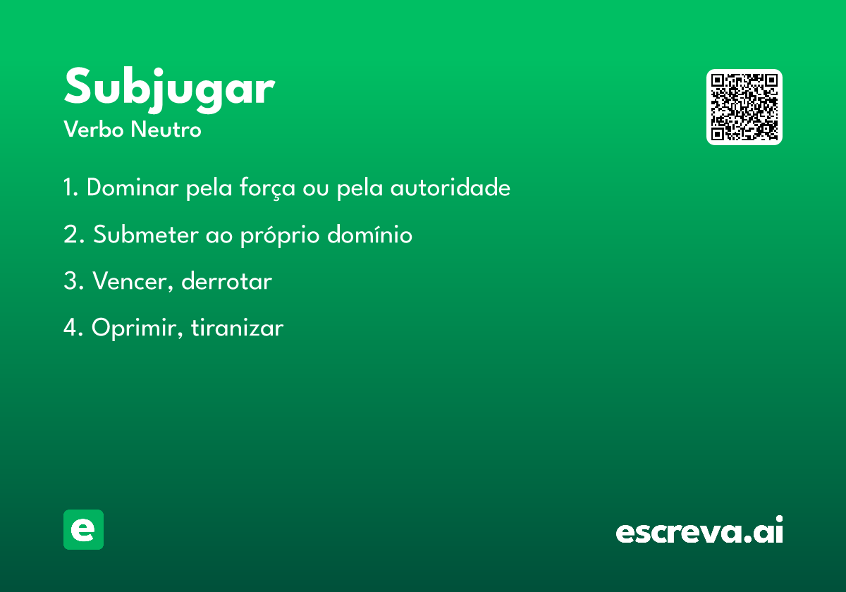 subjugar