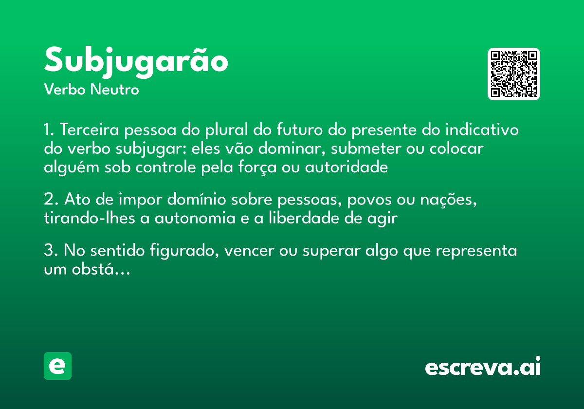 subjugarão