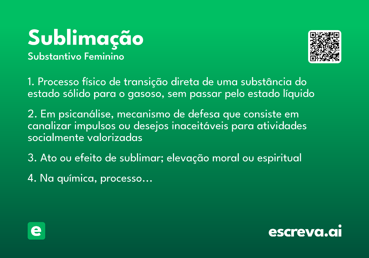 sublimação