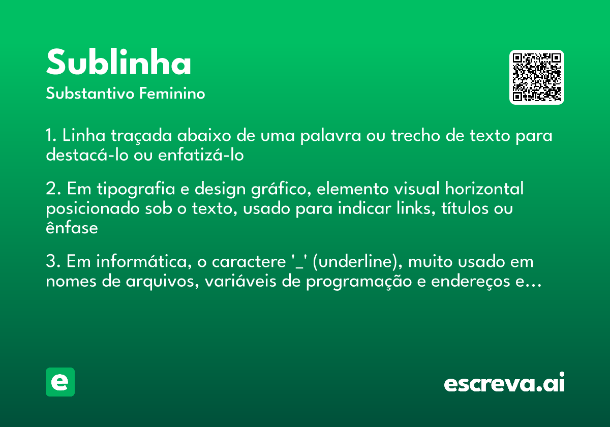 sublinha
